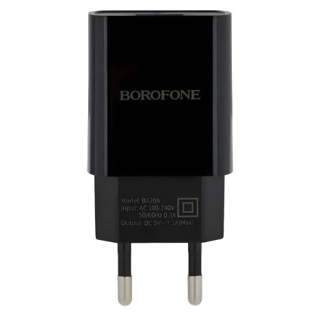 Зарядное устройство Borofone BA20A 2,1A Black Зарядное устройство Borofone BA20A 2,1A Black
