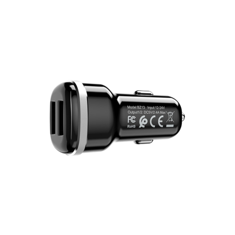 Автомобильное зарядное устройство Borofone BZ13 2 USB черное