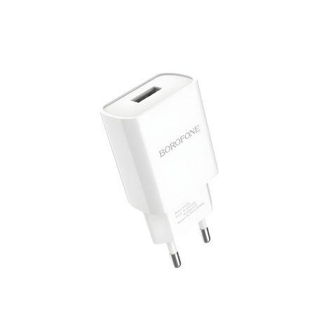 Borofone BA20A мережевий зарядний пристрій, 2,1A, білий Borofone BA20A мережевий зарядний пристрій, 2,1A, білий