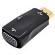 Адаптер переходник HDMI - VGA (F) + AUX (3.5) чёрный