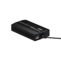 100W универсальное зарядное устройство для ноутбука с авто адаптером, черное