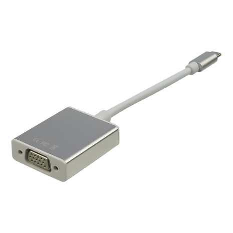 Адаптер переходник Type-C - VGA белый