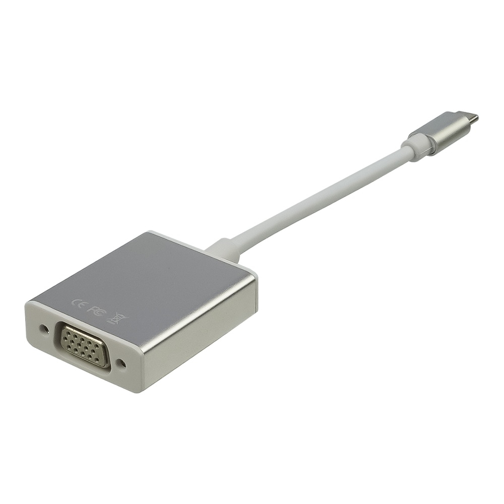 Адаптер переходник Type-C - VGA белый Адаптер переходник Type-C - VGA белый