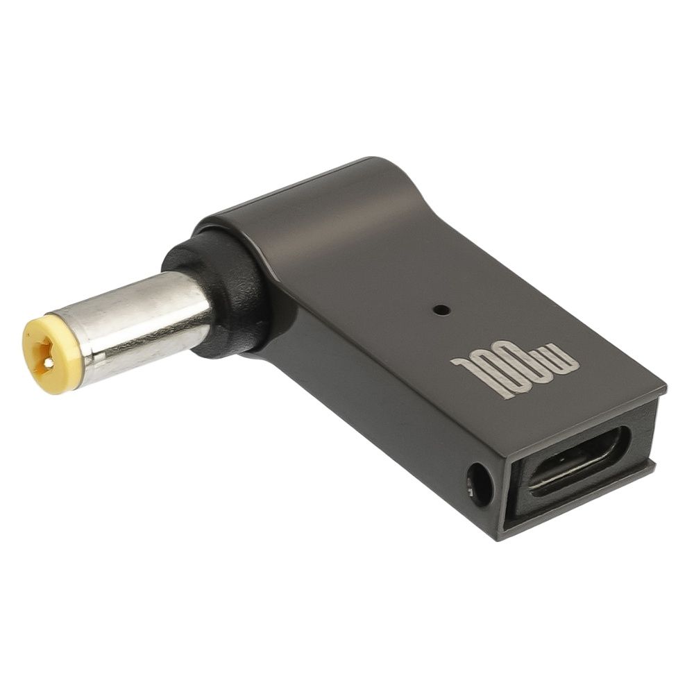 Адаптер для зарядки ноутбуков Type-C-DC 5.5-1.7 100 W Адаптер для зарядки ноутбуков Type-C-DC 5.5-1.7 100 W