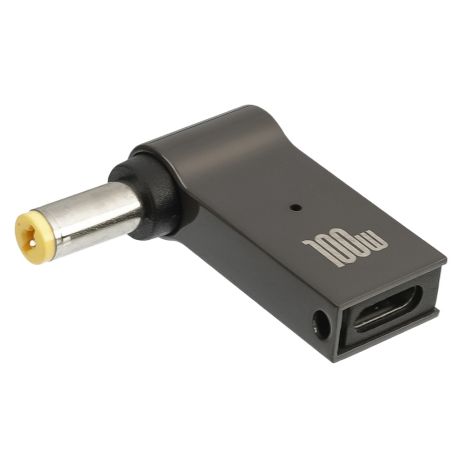 Адаптер для зарядки ноутбуков Type-C-DC 5.5-1.7 100 W Адаптер для зарядки ноутбуков Type-C-DC 5.5-1.7 100 W