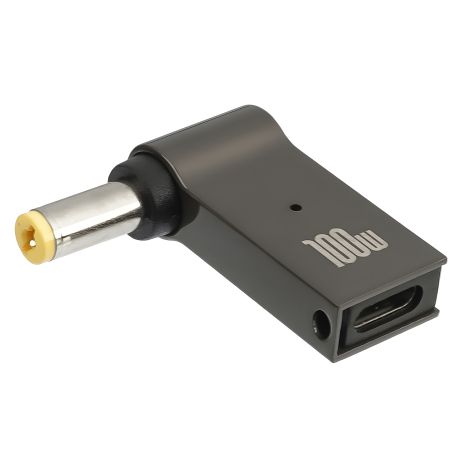 Адаптер для зарядки ноутбуков Type-C-DC 5.5-1.7 100W