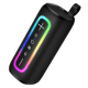 Портативная Bluetooth колонка Hoco HC36 с LED подсветкой black