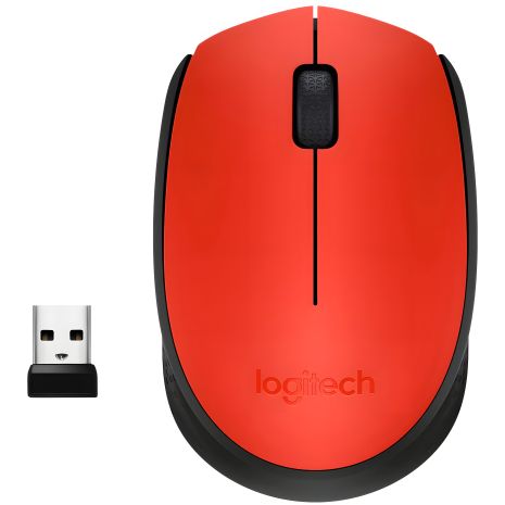Червона бездротова миша Logitech M171, 1000DPI, 2.4G, 1xAA (910-004641)