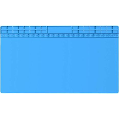 Коврик теплоизоляционный силиконовый TELIJIA TE-713 для пайки и ремонта техники 700x400 мм Blue