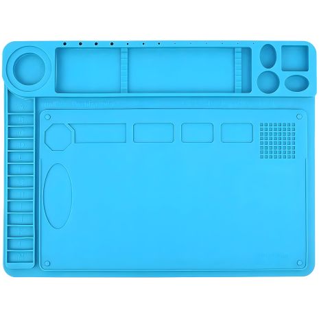 Силиконовый коврик Mechanic V61, термостойкий, для пайки и ремонта техники, 480x360 мм, синий Силиконовый коврик Mechanic V61, термостойкий, для пайки и ремонта техники, 480x360 мм, синий