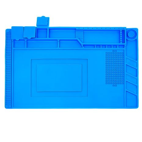 Термостойкий силиконовый мат Aida S-160 для ремонта портативной техники и хранения запчастей (450x295мм)