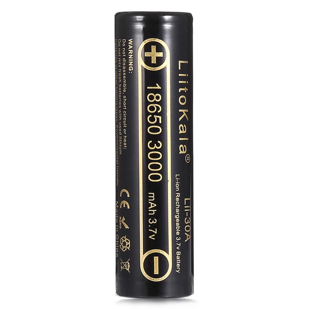 Аккумулятор LiitoKala Lii-30A 18650 / высокотоковый / без защиты / 15A / 3000 mah / Original Аккумулятор LiitoKala Lii-30A 18650 / высокотоковый / без защиты / 15A / 3000 mah / Original