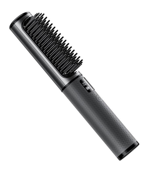 Електричний гребінець-випрямляч для волосся HOCO Lucky portable straight-curling dual-purpose hair styler DAR34 grey
