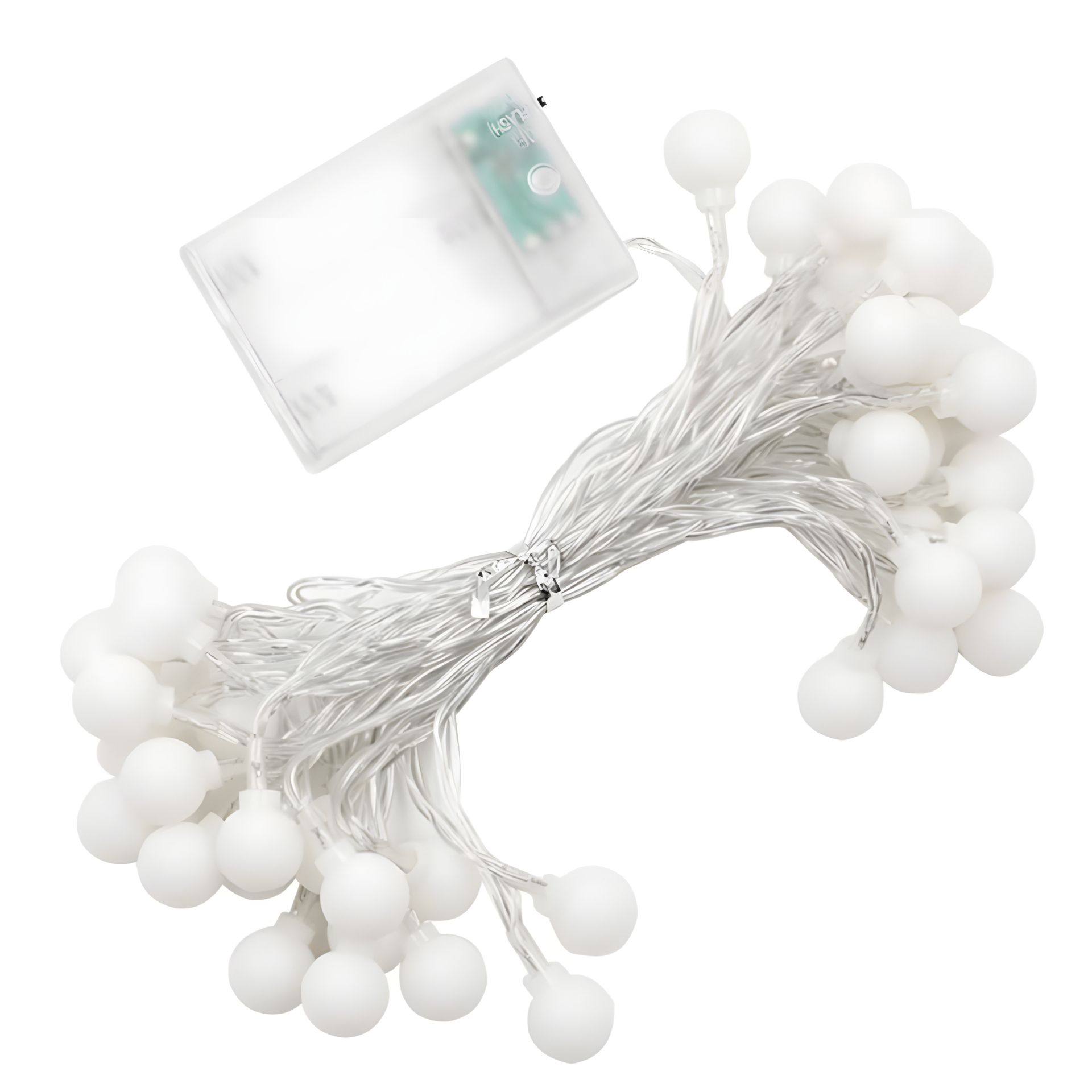 Гирлянда светодиодная шарики теплый свет 3m (300cm), 20 диодов, работающие от 3 батареек AA (не входят в комплект) Гирлянда светодиодная шарики теплый свет 3m (300cm), 20 диодов, работающие от 3 батареек AA (не входят в комплект)