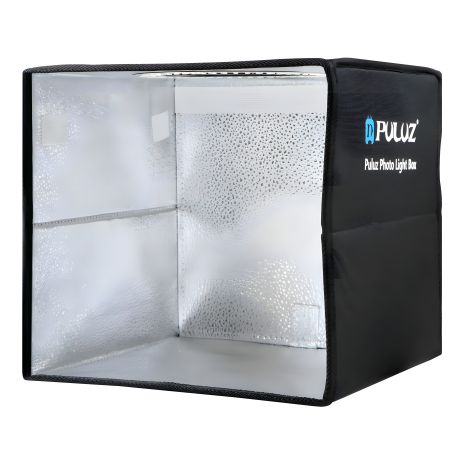 Puluz PU5027B 25 см Лайтбокс с кольцевой лампой и 6 фонами, черный