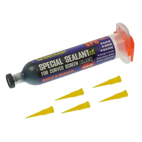 Клей поліуретановий Mechanic SP6, чорний, 30ml, в шприці, швидковисихаючий - надійне скріплення матеріалів