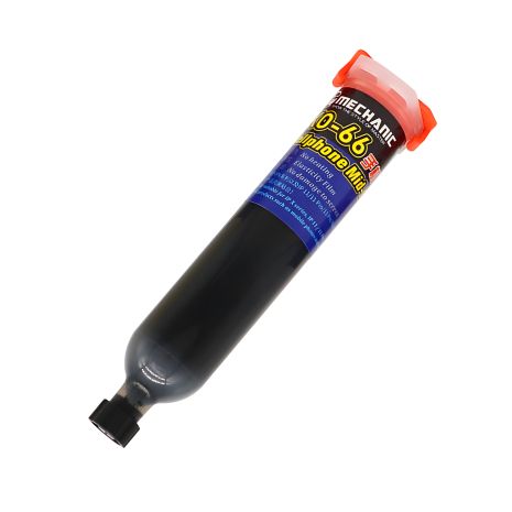 Клей поліуретановий Mechanic KO-66, чорний, 30ml, в шприці, швидковисихаючий-профі