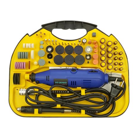 Бормашина Aida A-063b в кейсе (набор насадок для гравировки, шлифовки, полировки, 8000-35000 об/мин, 220V, 130W)