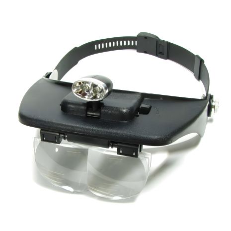 Бинокуляры MG81001-A с LED (линзы 1.2х/1.8х/2.5х/3.5х)