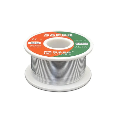 Припой, олово для пайки Amaoe 0.3 mm (Sn63/Pb37/183C/50g)