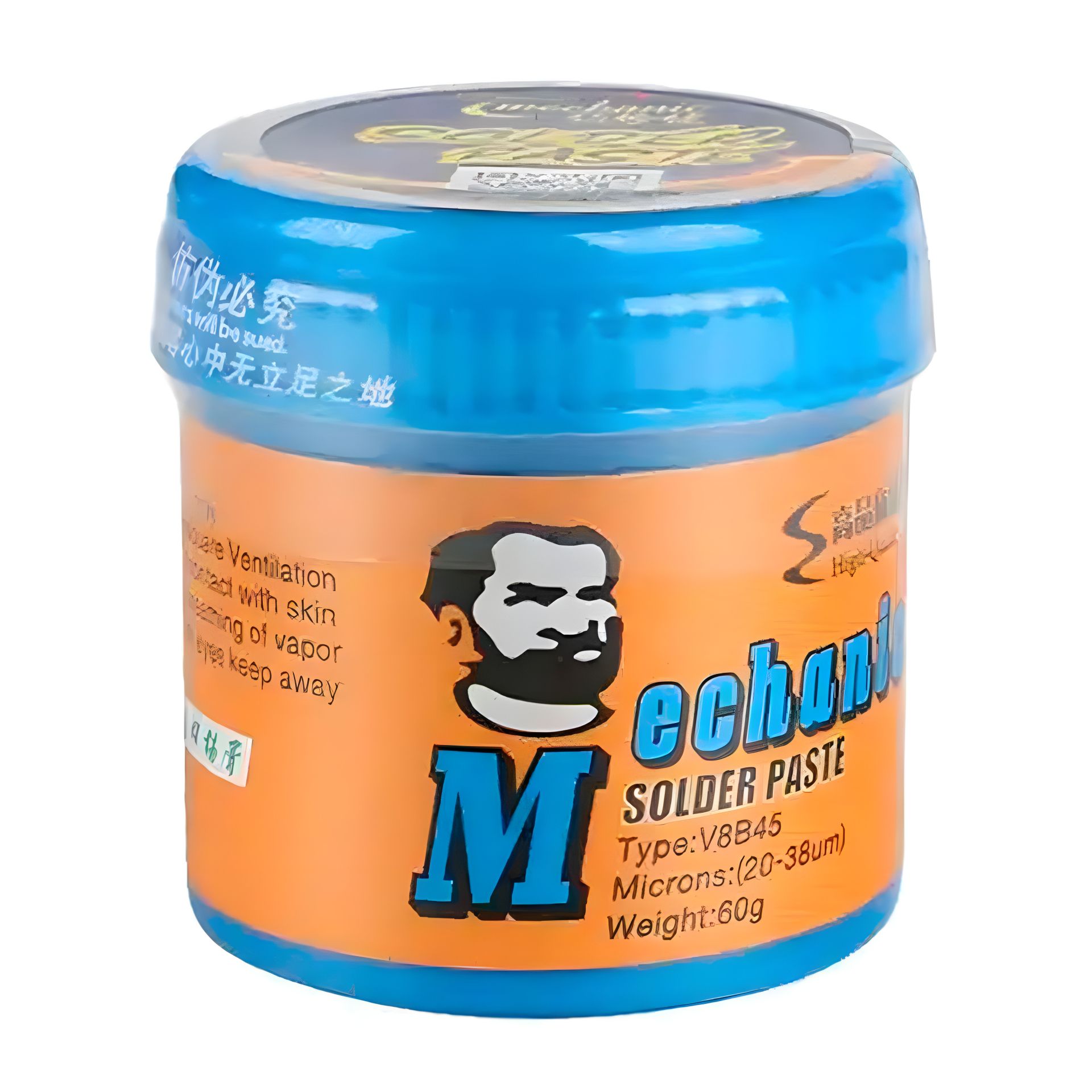 BGA паяльная паста Mechanic V8B45 / легкоплавкая / Sn 42%, Bi 58% / 138°C / 60 г BGA паяльная паста Mechanic V8B45 / легкоплавкая / Sn 42%, Bi 58% / 138°C / 60 г