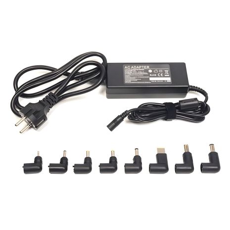 Универсальный блок питания PowerPlant - для ноутбуков, 220V, 15-20V 90W 6A