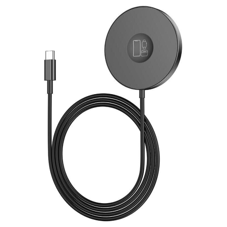 Бездротове ЗУ Magsafe HOCO CW41 Delight 3-in-1 magnetic wireless fast charger 15W Black