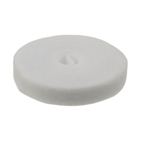 Органайзер для кабелей Aida для стяжки проводов с липучкой, 10 мм x 3 м, белый