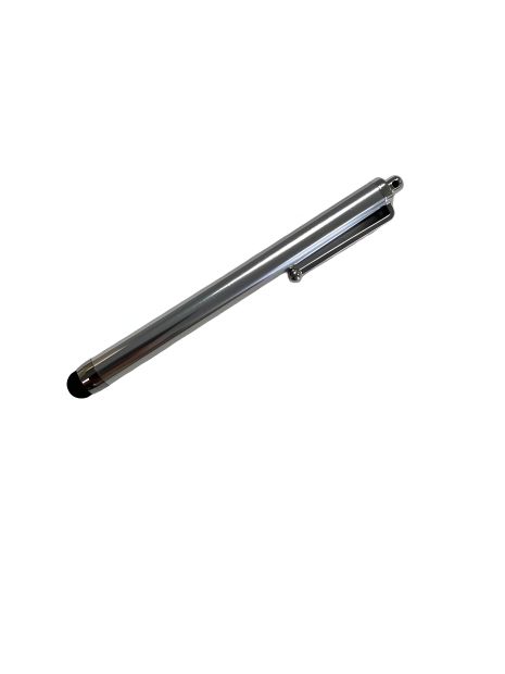 Серебристый ёмкостный стилус с отверстием для крепления Серебристый ёмкостный стилус с отверстием для крепления