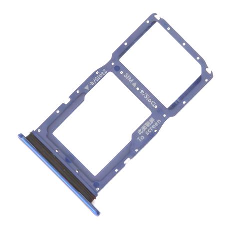 Держатель Sim карты для Huawei P Smart Z, Y9 Prime 2019, синий, на 2 Sim Держатель Sim карты для Huawei P Smart Z, Y9 Prime 2019, синий, на 2 Sim