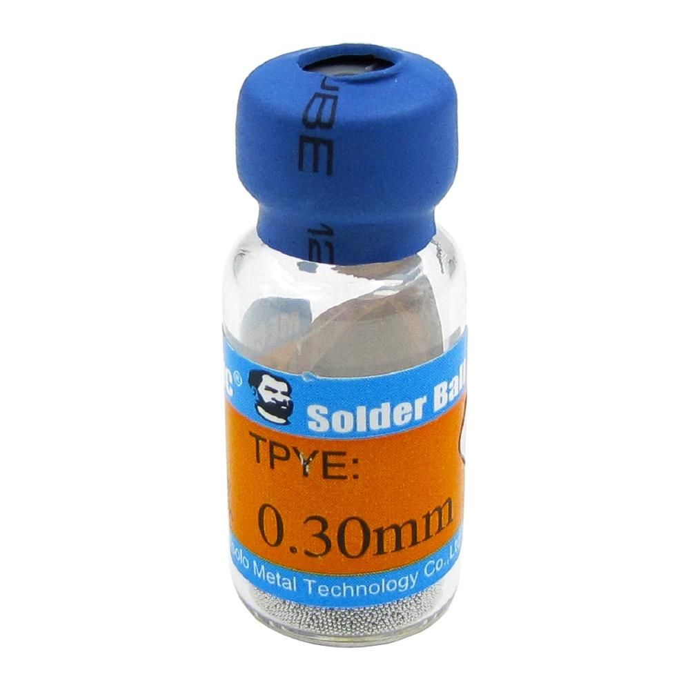 Шарики BGA для пайки микросхем Mechanic 0.3мм., 10000 шт. Шарики BGA для пайки микросхем Mechanic 0.3мм., 10000 шт.