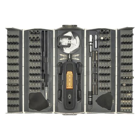 Набор инструментов Jakemy JM-8192 (ручка, 160 бит, удлинитель, 2 пинцета, 2 лопатки, 2 переходника, присоска, 10 медиаторов)