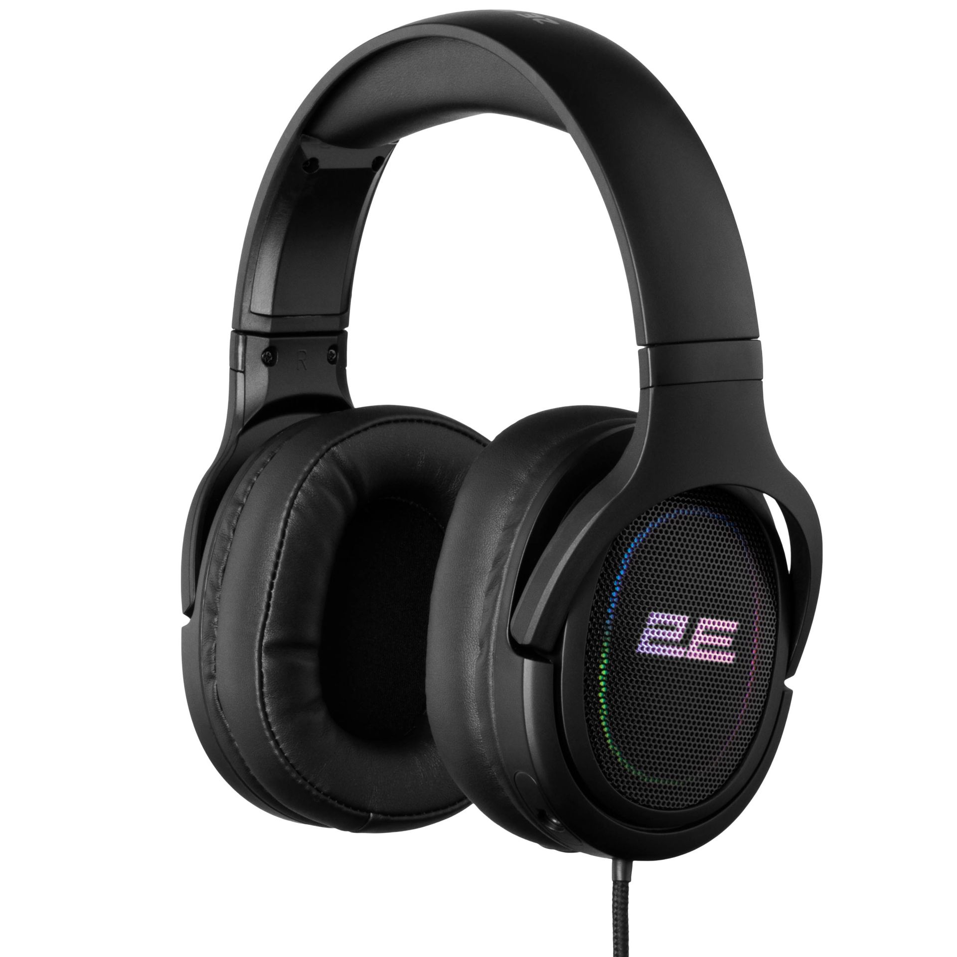 Игровые проводные наушники 2E HG330 с LED и микрофоном black Игровые проводные наушники 2E HG330 с LED и микрофоном black
