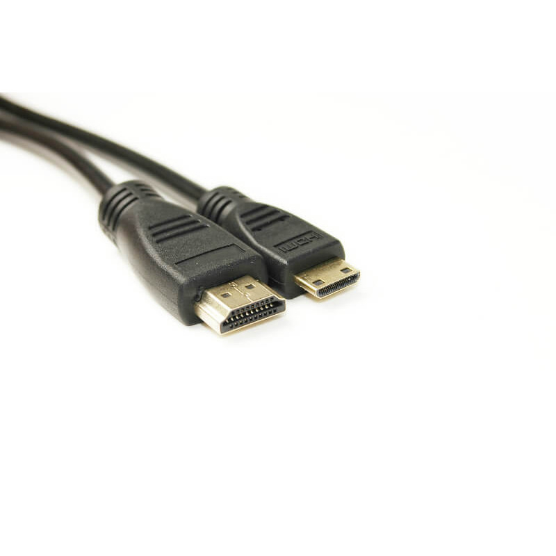 Відео кабель PowerPlant HDMI - mini HDMI, 2м, позолочені конектори, 1.4V Відео кабель PowerPlant HDMI - mini HDMI, 2м, позолочені конектори, 1.4V
