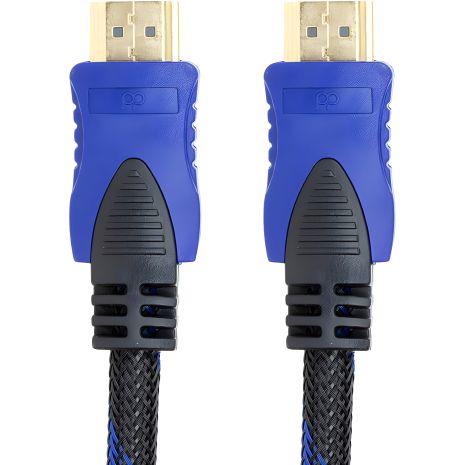 PowerPlant відео кабель HDMI - HDMI, 15м, позолочені конектори, 1.4V, Nylon, Double ferrites