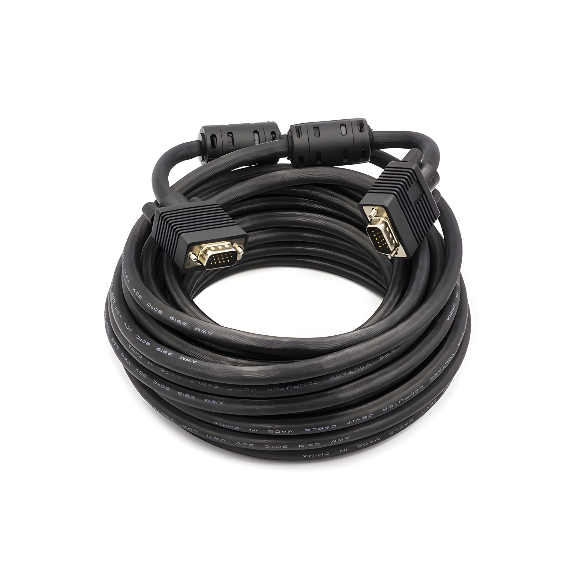 VGA-видео кабель PowerPlant 10м, с двойными ферритами VGA-видео кабель PowerPlant 10м, с двойными ферритами