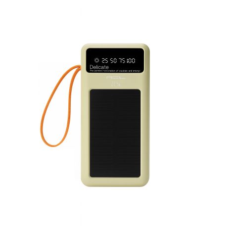 Пауэрбанк ACL SOLAR PW-141 (PD 20W + QC3.0 22.5W/Type-C/Lightning/Micro/20000 mAh) Бежевый