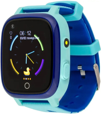 Детские смарт-часы AmiGo GO005 Thermometer 4G WIFI Blue UA UCRF