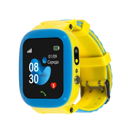 Детские смарт-часы AmiGo GO004 Splashproof Camera+Led Yellow UA UCRF