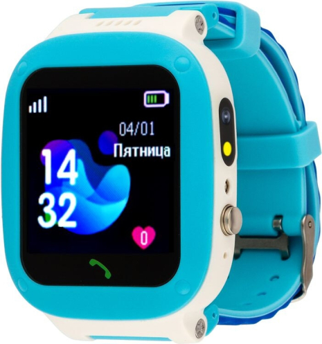 Детские смарт-часы AmiGo GO004 Splashproof Camera+Led Blue UA UCRF