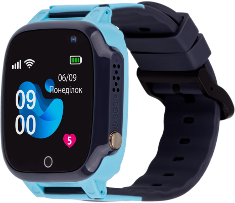 Детские смарт-часы AmiGo GO008 MILKY GPS WIFI Blue UA UCRF