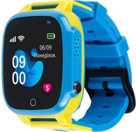 Детские смарт-часы AmiGo GO008 MILKY GPS WIFI Blue/yellow UA UCRF Детские смарт-часы AmiGo GO008 MILKY GPS WIFI Blue/yellow UA UCRF