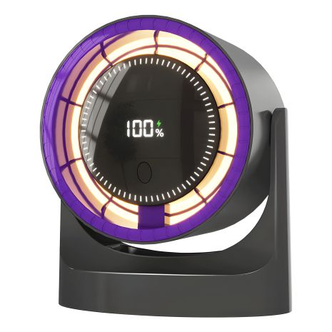 Настольный вентилятор без проводов BY001 серый