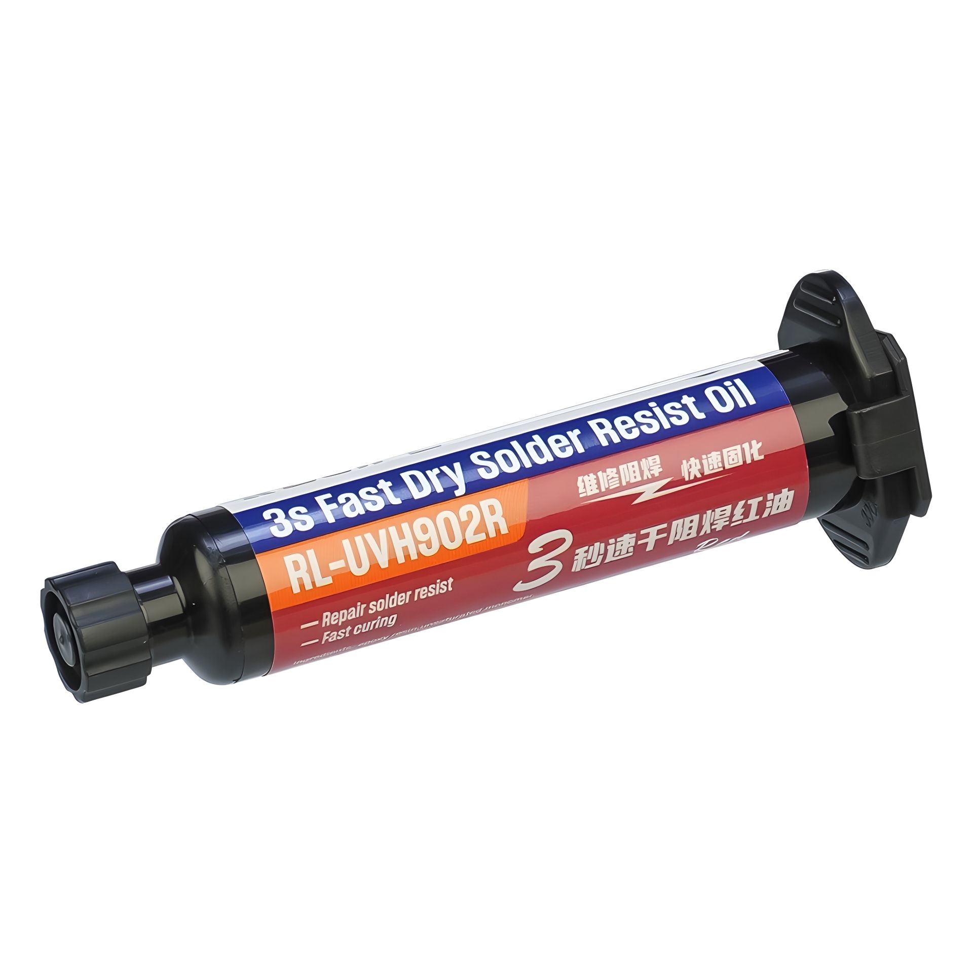 Лак изоляционный Relife RL-UVH902R 3S быстросохнущий, красный, в шприце, 10 ml Лак изоляционный Relife RL-UVH902R 3S быстросохнущий, красный, в шприце, 10 ml