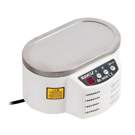 Ультразвуковая ванна Baku BK9050 с металлической крышкой (режимы 30W/50W, объем 0.7L)