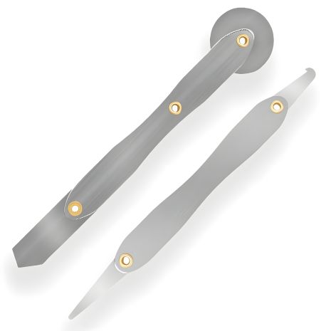 Комплект лопаток TELIJIA TE-026 двусторонние с роликом для разборки корпусов