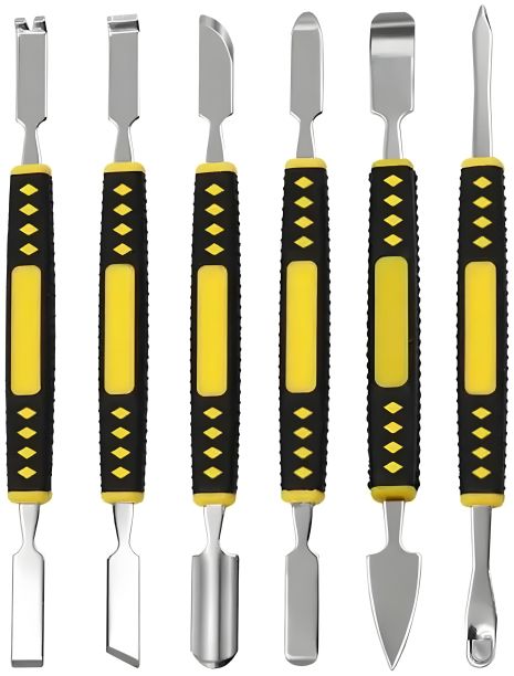 Набор двусторонних лопаток TELIJIA TE-655 для разборки техники, металл, 6 шт.