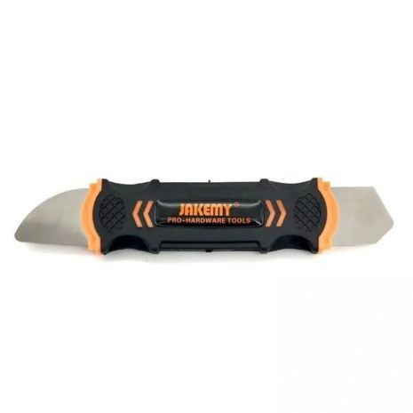 Лопатка металлическая Jakemy JM-OP12, двусторонняя с пластиковой рукояткой, для разборки корпусов Лопатка металлическая Jakemy JM-OP12, двусторонняя с пластиковой рукояткой, для разборки корпусов