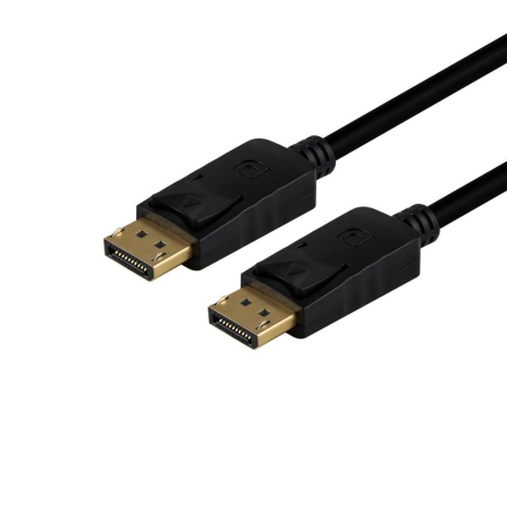 Cable DP to DP 1.2V 4K/75Hz 2m Черный