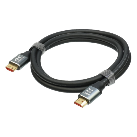 HDMI кабель 2.0V 4K 3840P c позолоченными коннекторами 3m черный